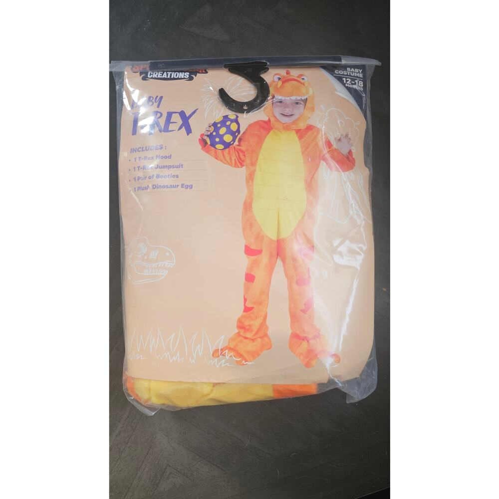 Child Dinosaur Costume, T-Rex Costume Outfit with Egg for Baby Kids‎ Toddler